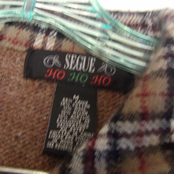 Segue Ho Ho Ho Ugly Christmas Sweater Ramie Blend Sz M - Picture 5 of 6